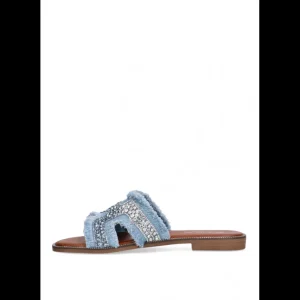 Calzaro Sandalias | Sandalia Plana Vaquera 10050 Etika Tropea Azul Jeans .