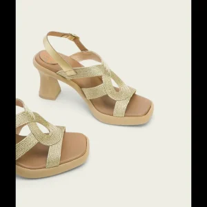 Calzaro Sandalias | Sandalia Tacón Alto 3072 Platino Lada