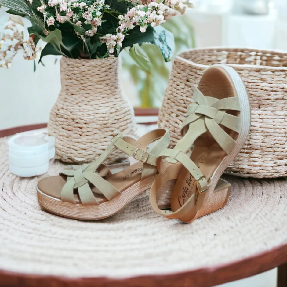 sandalia_tacn_ancho_y_pla_1.webp Calzaro Sandalias | Sandalia Tacón Ancho y Plataforma 32403 Taupe