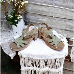 Calzaro Sandalias | Sandalia Tacón Ancho y Plataforma 32403 Taupe