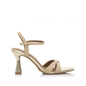 Calzaro Zapatos De Tac贸n | Zapatos De Tac贸n | Sandalia Tacón Fino 68405 Nuin Beige Arena