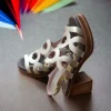 Calzaro Sandalias | Sandalia Tacón Sport 398322335 Oro Platino.