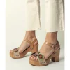 Calzaro Zuecos | Sandalia Tacón Yute Colores Gisela 2886.