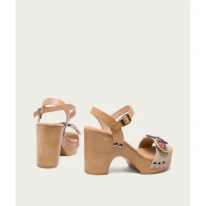 Calzaro Zuecos | Sandalia Tacón Yute Colores Gisela 2886.