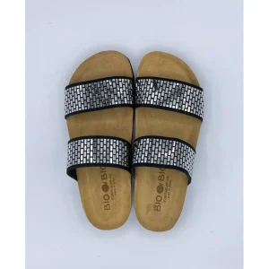 Calzaro Sandalias Bios | Sandalia tiras 78232 Carin negro y plata