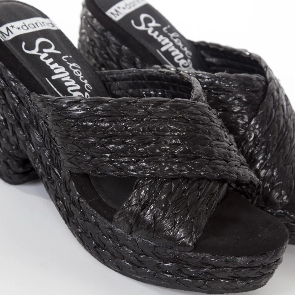 sandalia_zueco_tacn_ancho_5-1.webp Calzaro Zuecos | Alpargatas | Sandalia zueco tacón ancho esparto 327 negro