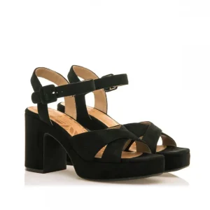 Calzaro Zapatos De Tac贸n | Sandalias de Tacón 50655 Britt Negro.
