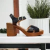 Calzaro Zapatos De Tac贸n | Sandalias de Tacón 78045 Charol Negro.