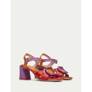 Calzaro Zapatos De Tac贸n | Sandalias Tacón 243272 Mallorca Rojo, Violet, Naranja.