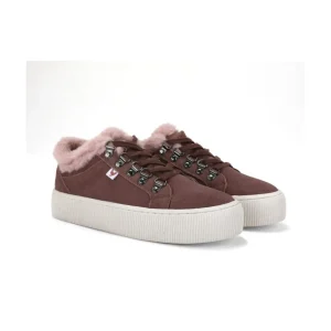 Calzaro Botas De Pelo | Sneaker Cordón Pelo Hook Serraje Lavanda
