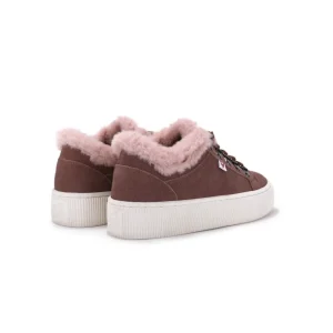 Calzaro Botas De Pelo | Sneaker Cordón Pelo Hook Serraje Lavanda