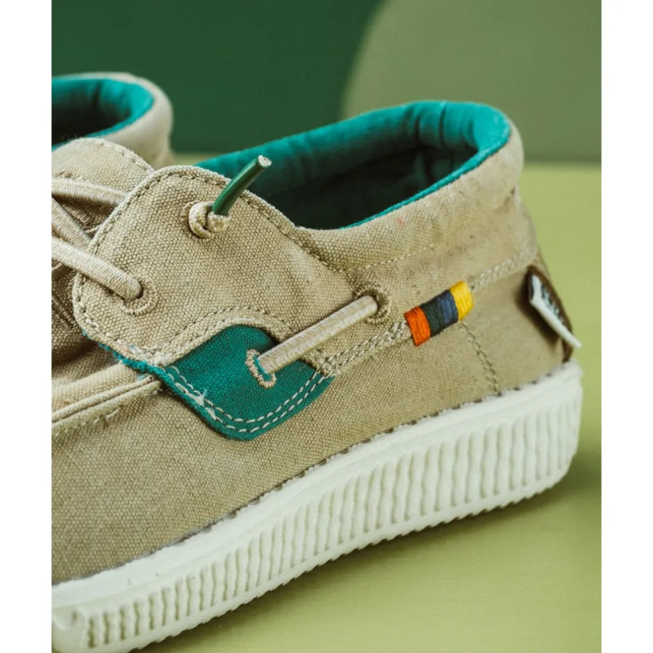 wallaby_casual_wp_flag_bo_0.webp Calzaro Deportivas Casual | Wallaby Casual WP150 Flag Boat Beige