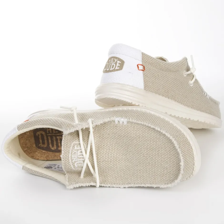 zapatilla_cordones_casual_0-5.webp Calzaro Deportivas Casual | Zapatilla Cordones Casual 40003 Braided Beige Off White