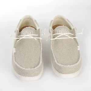 Calzaro Deportivas Casual | Zapatilla Cordones Casual 40003 Braided Beige Off White