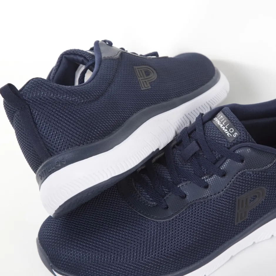 zapatillas_deportivas_hom_7.webp Calzaro Zapatos Con Cordones | Deportivas Casual | Zapatillas Deportivas Hombre Combinadas Dynamic Foam Pitillos 1200 Azul