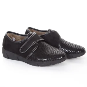 Calzaro Confort | Zapatillas Lycra Mujer 286 Negro