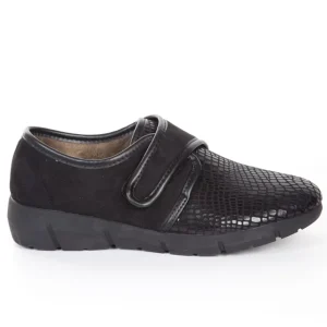 Calzaro Confort | Zapatillas Lycra Mujer 286 Negro