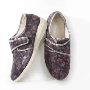 Calzaro Confort | Zapatillas Lycra Mujer 281 Velcro Azulados