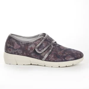 Calzaro Confort | Zapatillas Lycra Mujer 281 Velcro Azulados