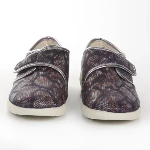 Calzaro Confort | Zapatillas Lycra Mujer 281 Velcro Azulados