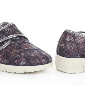 Calzaro Confort | Zapatillas Lycra Mujer 281 Velcro Azulados