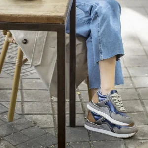Calzaro Deportivas | Zapatillas Sneakers Mujer 63331 Narita Gris Azul
