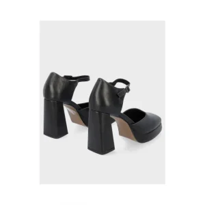 Calzaro Zapatos De Tac贸n | Zapato Abierto Napa Plataforma 23172 Negro.