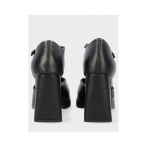 Calzaro Zapatos De Tac贸n | Zapato Abierto Napa Plataforma 23172 Negro.
