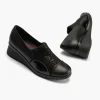 Calzaro Confort | Zapato abotinado Lycra para Mujer 10033 color Negro