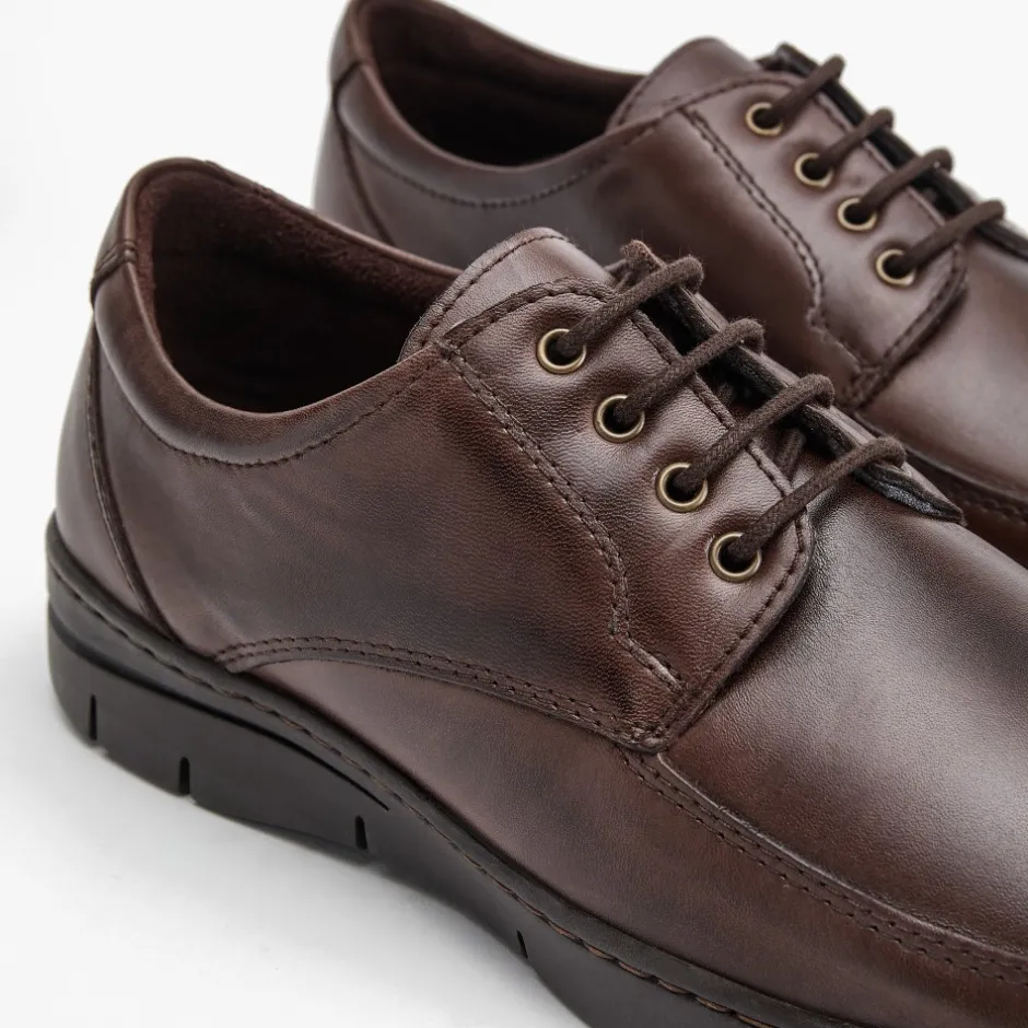 zapato_blucher_hombre__en_1-1.webp Calzaro Zapatos Con Cordones | Zapato Blucher Hombre 110 en Piel Napa Lisa Marrón