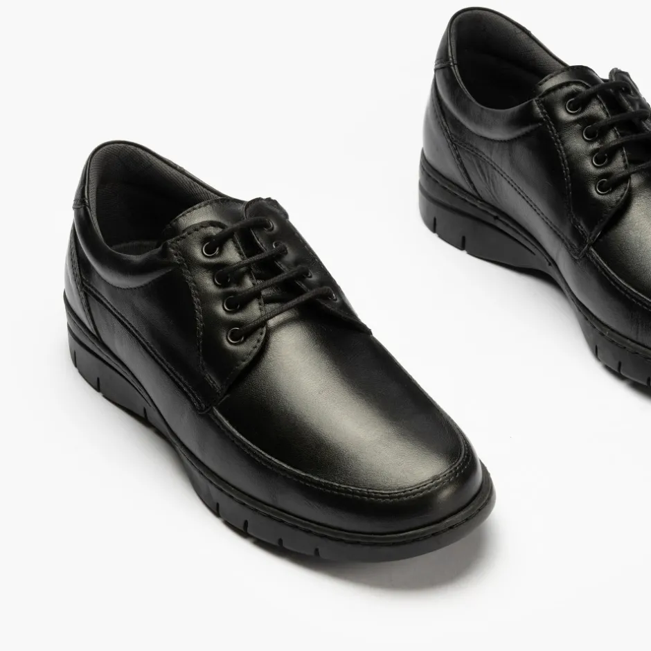 zapato_blucher_hombre__en_1.webp Calzaro Zapatos Con Cordones | Zapato Blucher Hombre 110 en Piel Napa Lisa Negra
