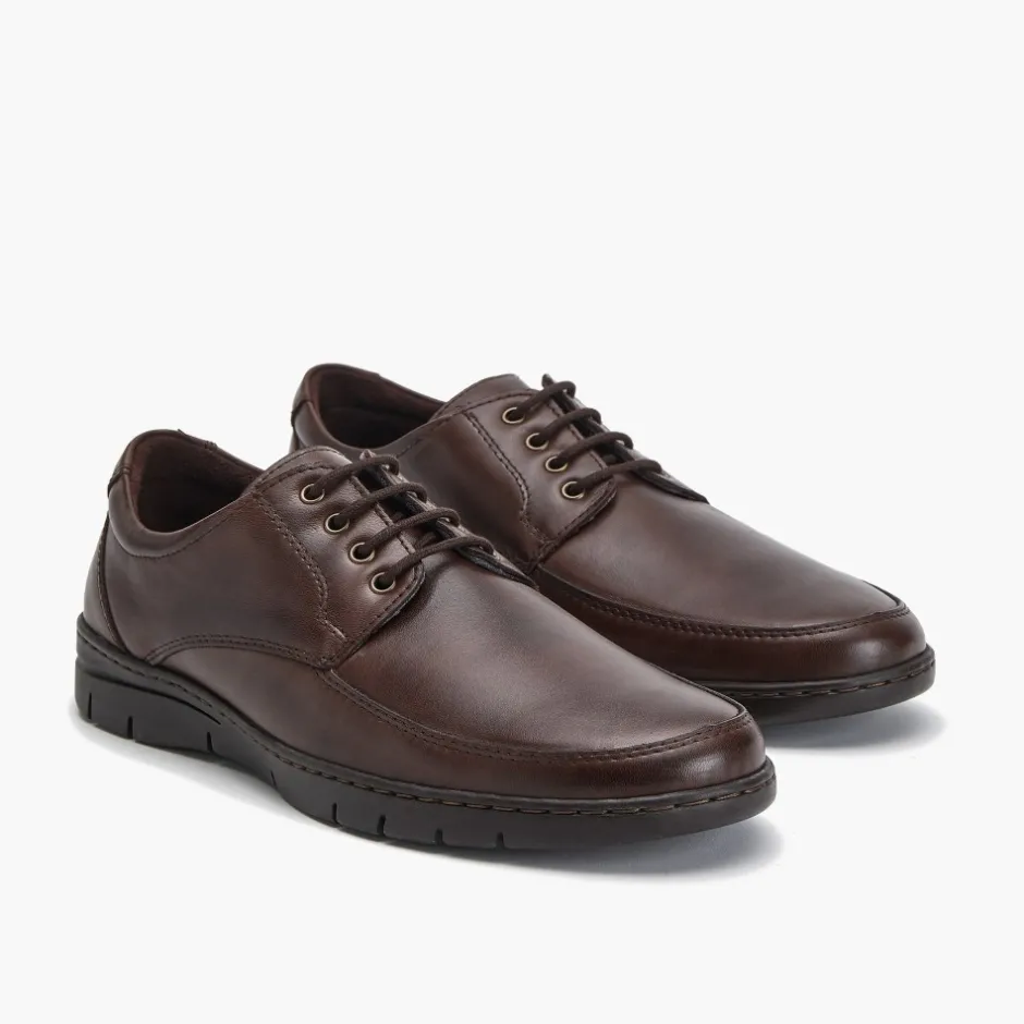 zapato_blucher_hombre__en_3-1.webp Calzaro Zapatos Con Cordones | Zapato Blucher Hombre 110 en Piel Napa Lisa Marrón