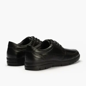 Calzaro Zapatos Con Cordones | Zapato Blucher Hombre 110 en Piel Napa Lisa Negra