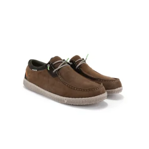 Calzaro Zapatos Con Cordones | Deportivas Casual | Zapato Casual  Pau WP150 Water Proof Serraje Marrón