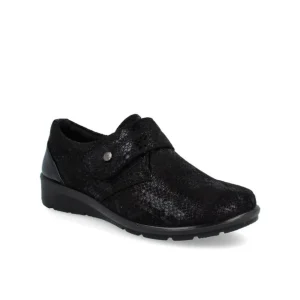 Calzaro Zapatos Con Cordones | Zapato Confort 20391 Microfibra Negro