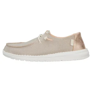 Calzaro Deportivas | Zapato Cordones Casual 41082 Oro Rose Wendy Metallic Sparkle Rose Gold