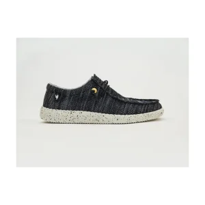 Calzaro Deportivas Casual | Zapato Cordones Casual 150 WLK Negro en Punto