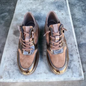 Calzaro Zapatos Con Cordones | Zapato Cuña 2512 Bronce