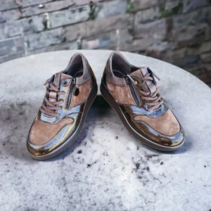 Calzaro Zapatos Con Cordones | Zapato Cuña 2512 Bronce