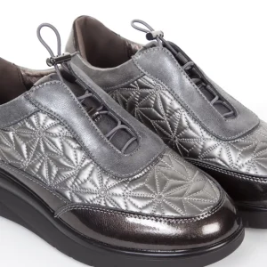 Calzaro Confort | Zapato Cuña 2511 Plomo