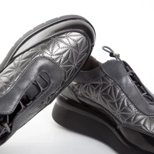Calzaro Confort | Zapato Cuña 2511 Plomo