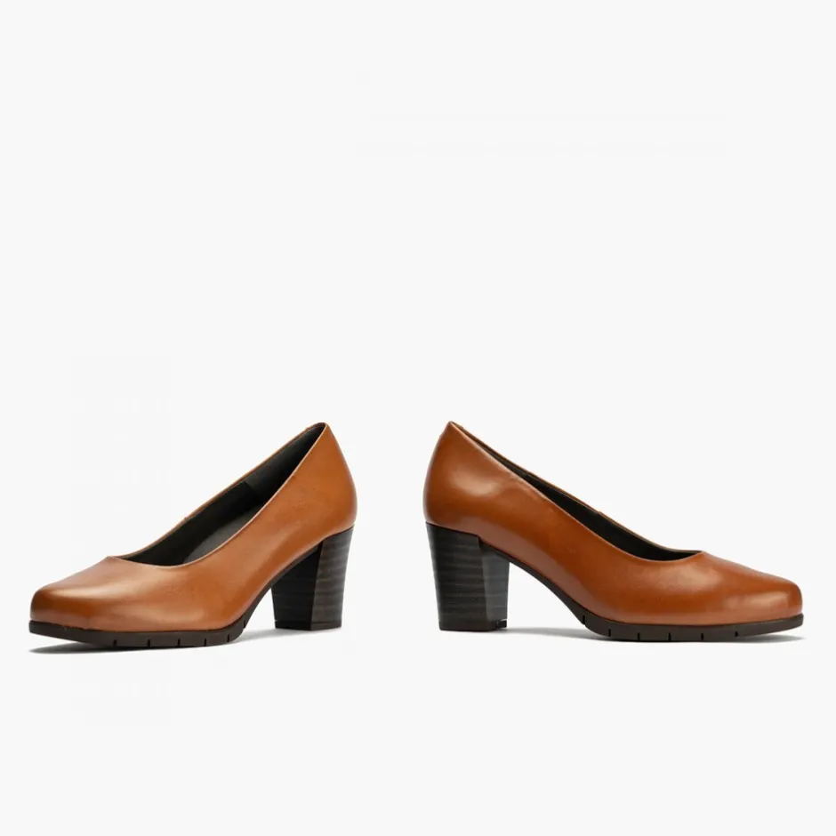 zapato_de_saln__tacn_alto_1-1.webp Calzaro Confort | Zapato de Salón 100 Tacón Alto Tapas Marrón Claro Cuero.