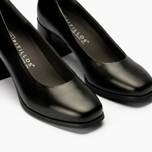 Calzaro Confort | Zapato de Salón 102 Tacón Alto Negro.