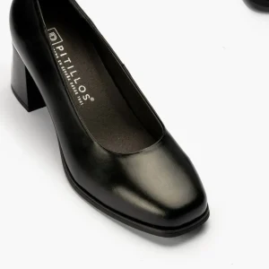 Calzaro Confort | Zapato de Salón 102 Tacón Alto Negro.