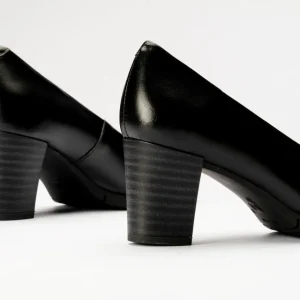 Calzaro Confort | Zapato de Salón 100 Tacón Alto Tapas Negro.