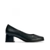 Calzaro Confort | Zapato de Salón 103 Tacón Medio Mujer Negro.