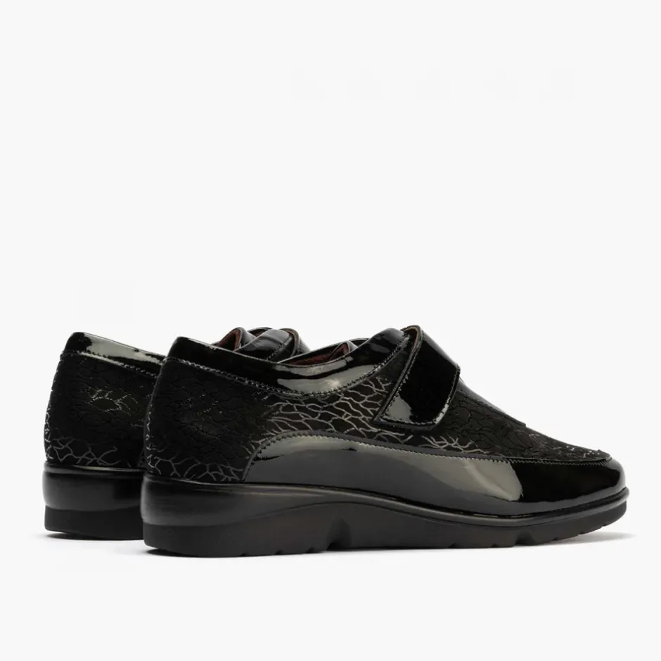 zapato_deportivo__velcro__0.webp Calzaro Confort | Zapato Deportivo 10001 Velcro de Mujer Color Negro.