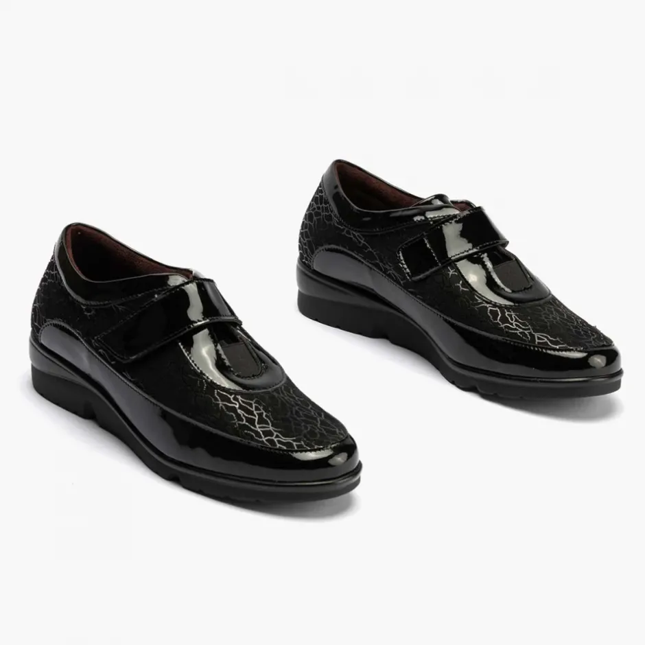 zapato_deportivo__velcro__2.webp Calzaro Confort | Zapato Deportivo 10001 Velcro de Mujer Color Negro.