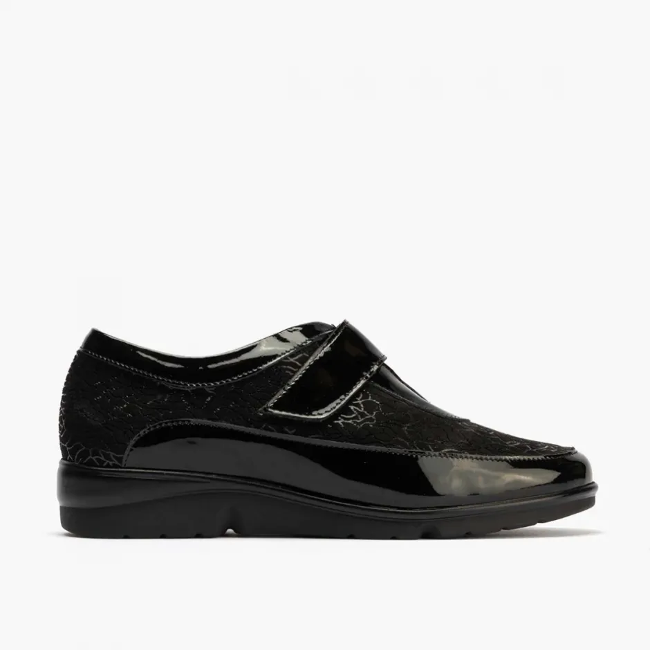 zapato_deportivo__velcro__4.webp Calzaro Confort | Zapato Deportivo 10001 Velcro de Mujer Color Negro.