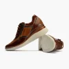 Calzaro Deportivas | Confort | Zapato Deportivo Charol con Cremallera para Mujer 10210 color Cuero.